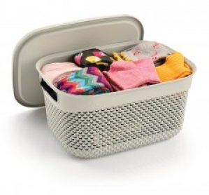 Корзина с крышкой Ucsan plastik Drop Design 6