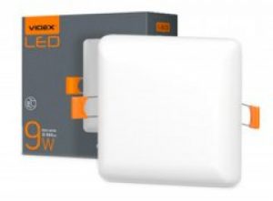 Светильник точечный VIDEX 9W 4100K 220V (25141) без рамок