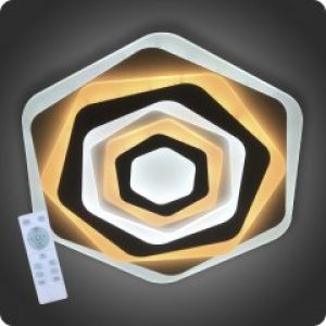 Люстра светодиодная Luminaria Геометрия сота с пультом 80Вт Белый