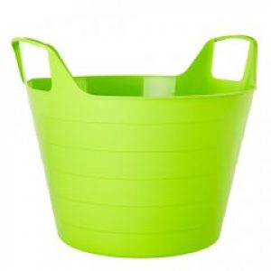 Корзина ведро универсальная Алеана Практик мягкая круглая 29 л хаки