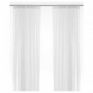 Гардины IKEA LILL 2 шт белые 100.702.62