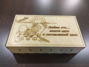 Купюрница - шкатулка для денег Karmen "Любовь это" 108