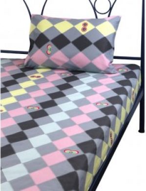 Набор Руно Простыня 143х215 + Наволочка 50х70 - 1 шт Owl ромб Сатин (12.137_Owl ромб) (2000009612042)