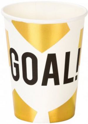 Набор одноразовых стаканов Talking Tables Вечеринка чемпионов 250 мл 12 шт (CHAMP-CUP-GOAL) (5052715110494)