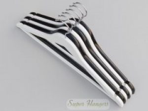 Набор вешалок для одежды Hanger WD 44 см деревянные черно белые 6 шт