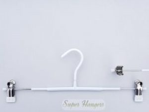 Набор 10 шт плечики Hanger 35 см белые металлические в силиконовом покрытии для брюк и юбок