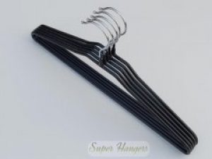Набор плечики Hanger 40 см металлические в силиконовом покрытии 5 шт черные