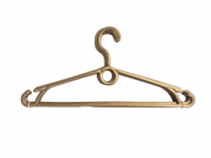 Набор вешалок для одежды Marc Th 10 шт с кольцом золотистые