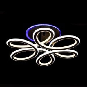 Светодиодная (LED) люстра c подсветкой и диммером Прометей(черная) P5-YT097/124W/BK