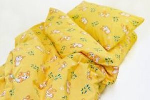 Постельное белье в детскую кроватку Viluta. 20122 желтое-Детский в кроватку