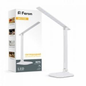Настольная светодиодная лампа Feron DE1725 9W белая