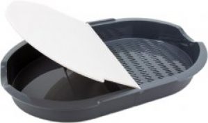 Разделочная доска с двумя камерами OMAK Plastik Deco Bella 42x27x6 см (81137) (8694816811374)