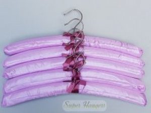 Набор 5 шт мягкие плечики Dadi 38 см сиреневые сатиновые