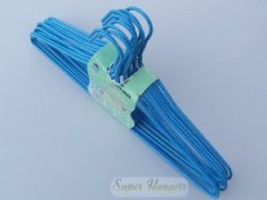 Набор плечики Hanger 43 см голубые металлические проволочные в порошковой покраске 10 шт