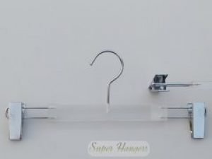 Плечики Mainetti Group серия Cristallo 33 см прозрачные акриловые крючок серебро для брюк и юбок