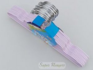 Набор детские плечики FEIXIANG 30 см нежно сиреневые металлические в силиконовом покрытии 10 шт