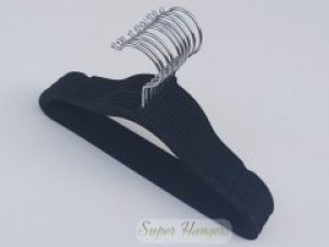 Набор детские плечики JVL 29 см черные бархатные флокированные 10 шт