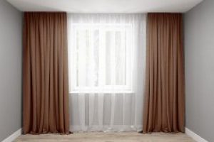 Комплект штор Декор-Ин Микровелюр Светло-коричневых 275х150 2 шт (Vi 101028) (ROZ6400050778)