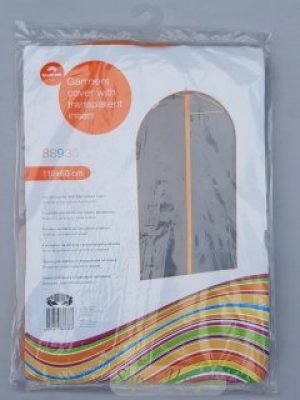 Чехол для хранения одежды GRANCHIO 60 х 110 см из плащевки серого цвета с молнией