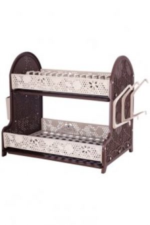 Сушка для посуды Violet House Ажур 28х40х38 см Бежевая (0414 Ажур CAPPUCHINO сушка д/пос)