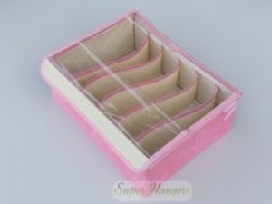 Органайзер для хранения нижнего белья STN на 6 отделений розового цвета