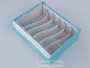 Органайзер для хранения нижнего белья STN на 6 отделений голубого цвета