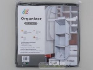 Подвесной органайзер полка Home Organizer GR 30х30х60 см на 3 секции серого цвета 1083