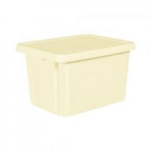 Бокс пластиковый кремовый SPACEO с крышкой 26 л (11671625)
