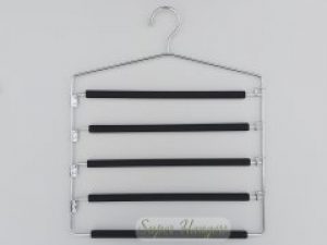 Многоярусные плечики вешалка для брюк Hanger MN5 40 см металлические на 5 ярусов