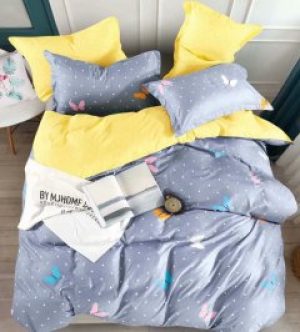 Комплект постельного белья Stella Prima Микросатин 180x220 Желто-синий (SP-1017 Md)