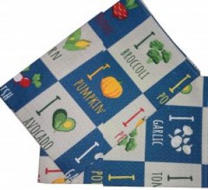 Вафельное полотенце Зоряне сяйво Овощи 45 х 60 см (911_овощи)
