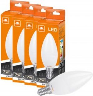 Набор светодиодных ламп ЕВРОСВЕТ 7W 4200к E14 (56870) 4 шт