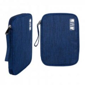 Органайзер для гаджетов и зарядных устройств Travel 25х19х2 см Синий (25156)