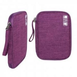 Органайзер для гаджетов и зарядных устройств Travel 25х19х2 см Лиловый (25158)
