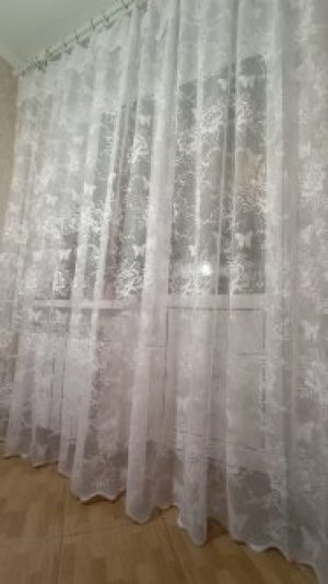 Тюль Gardinaland Жаккард Высота 250 см Ширина 300 см Белый ( Арт 209 250 )