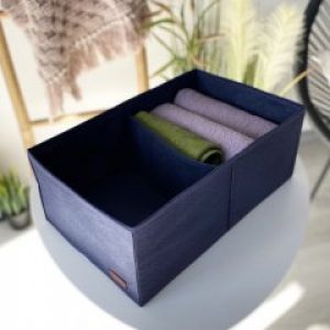 Органайзер для вертикального хранения на два отделения HY-2V-Blue (Cиний)