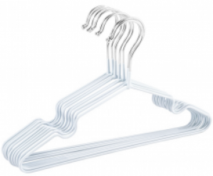 Набор металлических вешалок Mi-Mi с силиконовым покрытием Белых 10 шт (2000992404983)