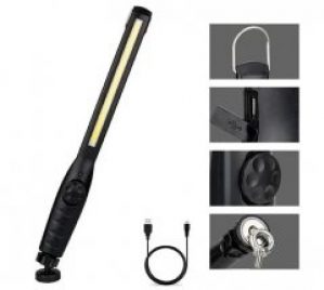 Лампа светодиодная (LED COB) с плавной регулировкой яркости и магнитом JW821 Black