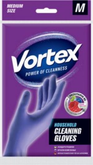Перчатки Vortex хозяйственные с провитамином B5 и ароматом лесных ягод M (4820048488242)