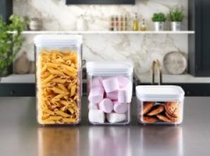 Набор 3-пр контейнеров пищевых CRYSTAL квадратных Еmhouse (0