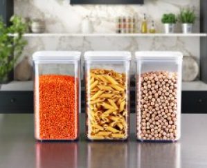 Набор 3-пр контейнеров пищевых CRYSTAL квадратных Еmhouse 1