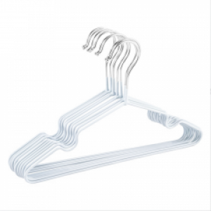 Набор металлических вешалок с силиконовым покрытием Белый 10 шт 107-10224570