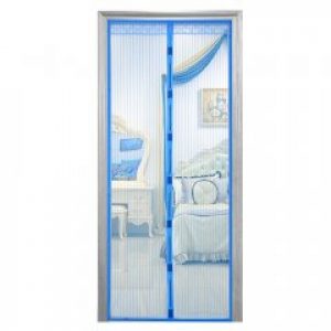 Дверная антимоскитная шторка Magnetic Mesh на магнитах синяя AMZ 429-42715298