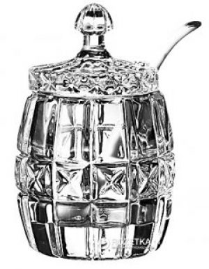 Банка для меда Lefard 8х11 см с фарфоровой ложкой (355-094)