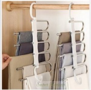 Многоярусная вешалка органайзер для брюк MNG TRS32 металлическая на 5 ярусов