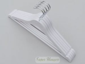 Набор плечики вешалки Hanger GGW 43 см пластмассовые гладкие глянцевые белые 5 шт