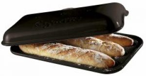 Форма для выпечки багета Emile Henry HR Oven Ceramic Specialized Cooking 39 x 24 см Черная (795506)