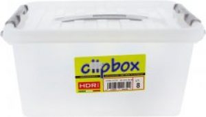 Бокс для хранения Heidrun Clipbox 8 л с ручкой Прозрачный (1632_прозрачный)