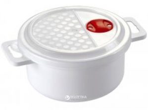 Емкость для микроволновки круглая Heidrun Microwave с ручками 1.8 л (1904)
