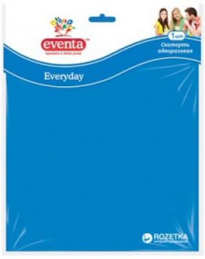 Упаковка скатертей Eventa полиэтиленовых 140 x 180 см Микс цветов 3 шт (4820143707996)